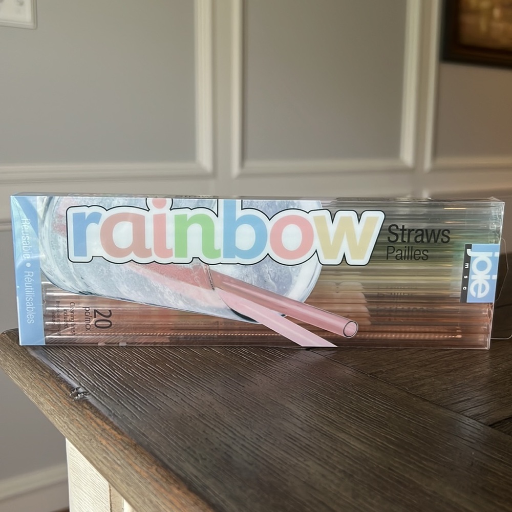 joie rainbow Straws Pailles